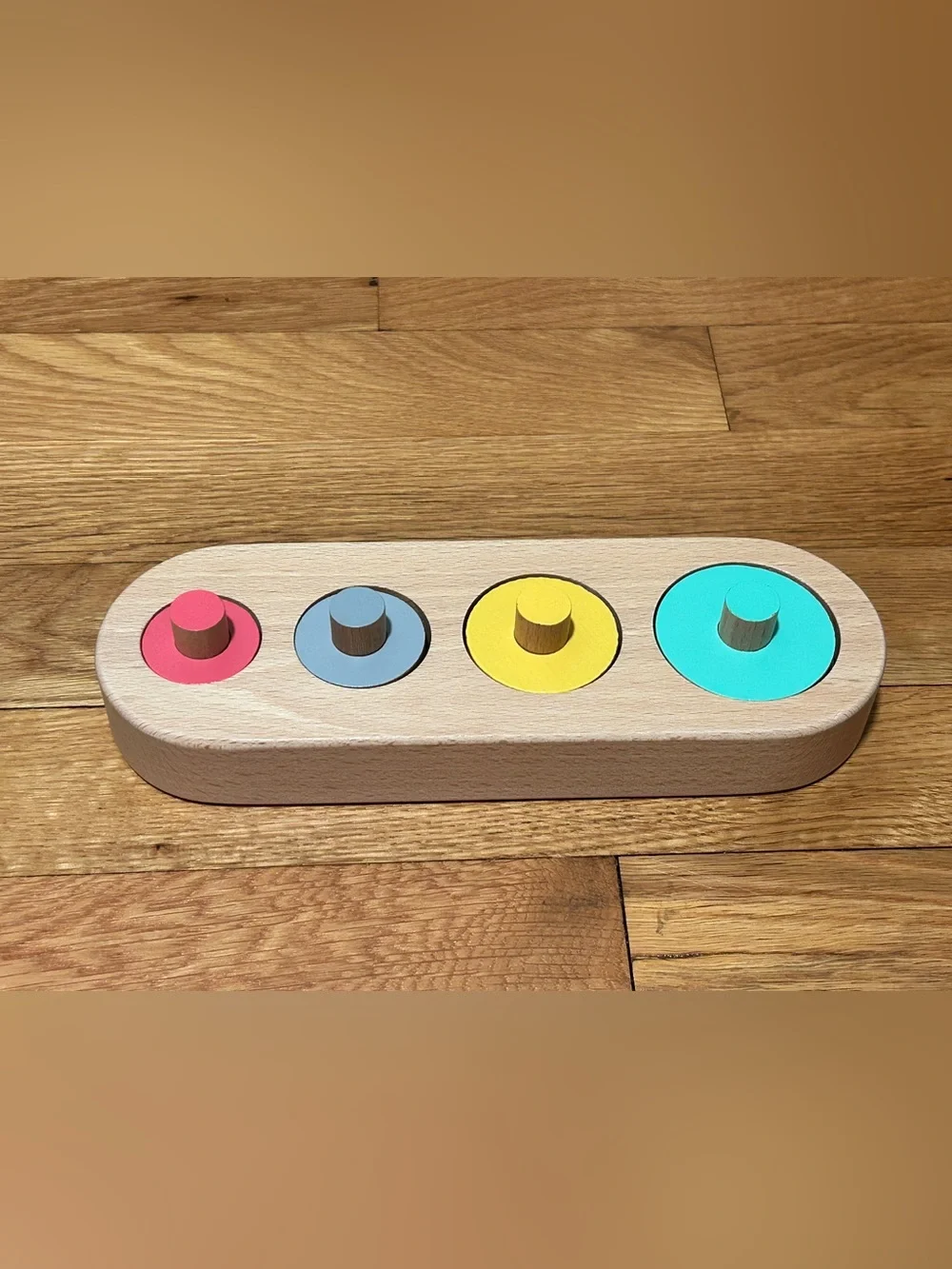 KiwiCo Panda Crate Wooden Colored Circle Puzzle